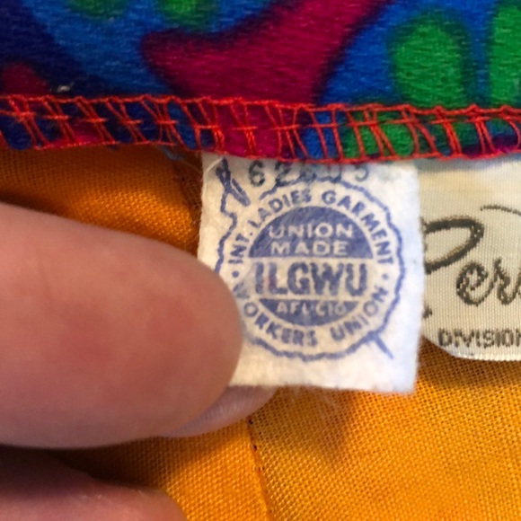 ❌Sold❌VINTAGE 60s Leslie Fay 5th Ave NYC GROOVY Wrap Tie Maxi Skirt Vivid Swirl - Picture 14 of 16